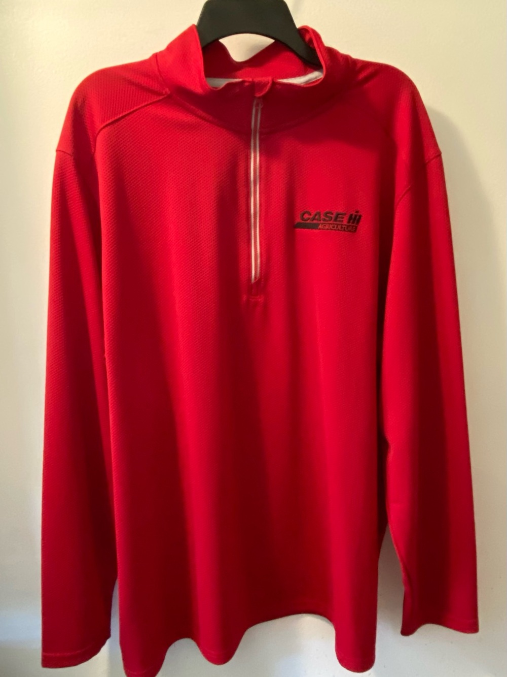 Sport-Tek Red Quarter-Zip Pullover with Case IH Logo